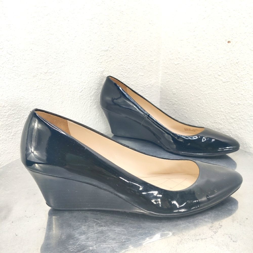 Cole Haan Grand OS Wedges in Black Patent Size 10.5